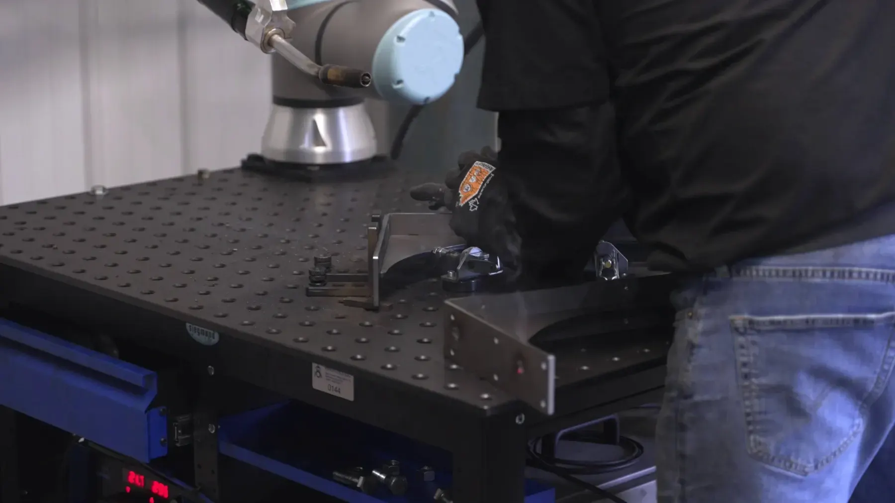 Iron Supports — on the floor